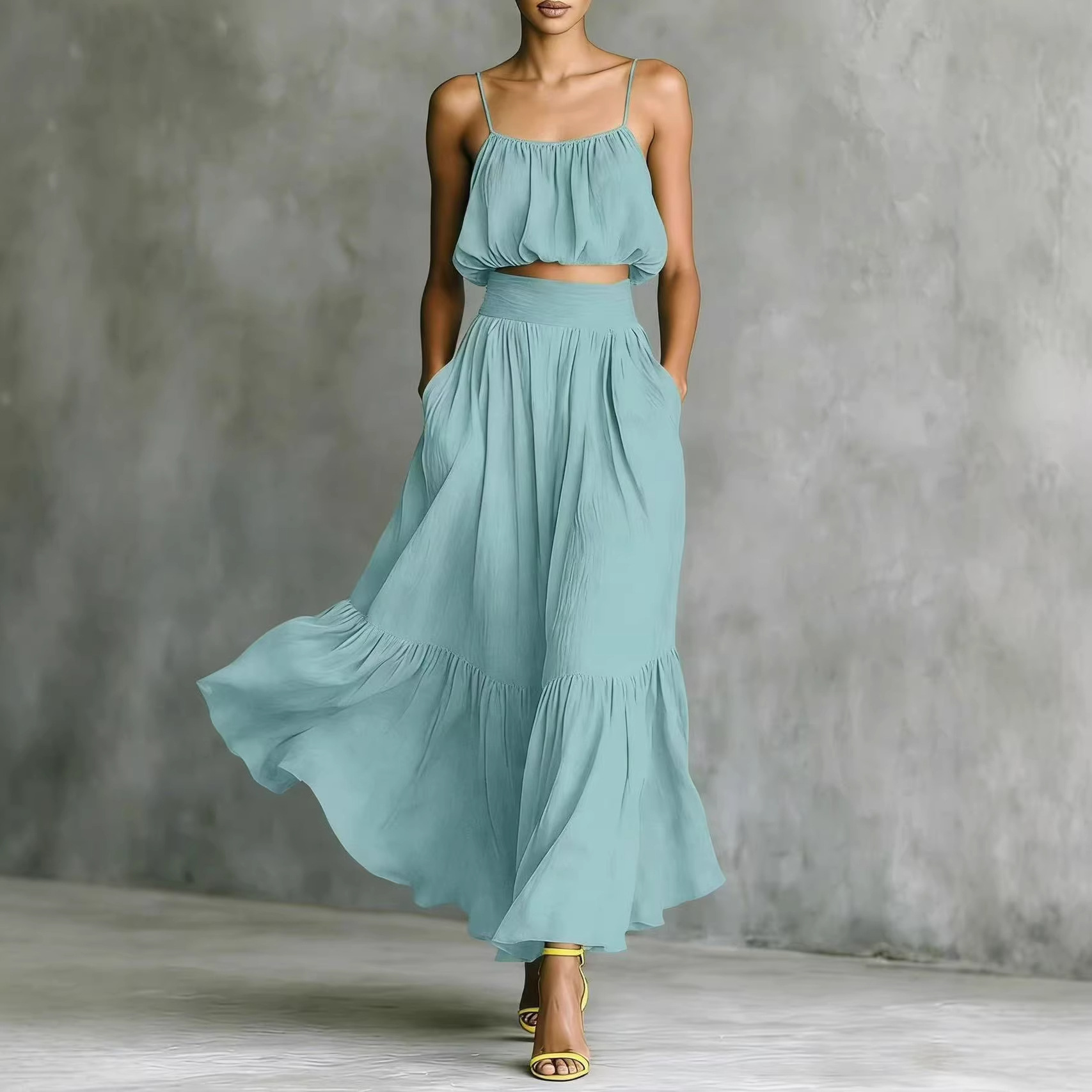 Women Summer 2 Piece Outfits R - Boho Summer Beach Maxi Dress 评论和价格