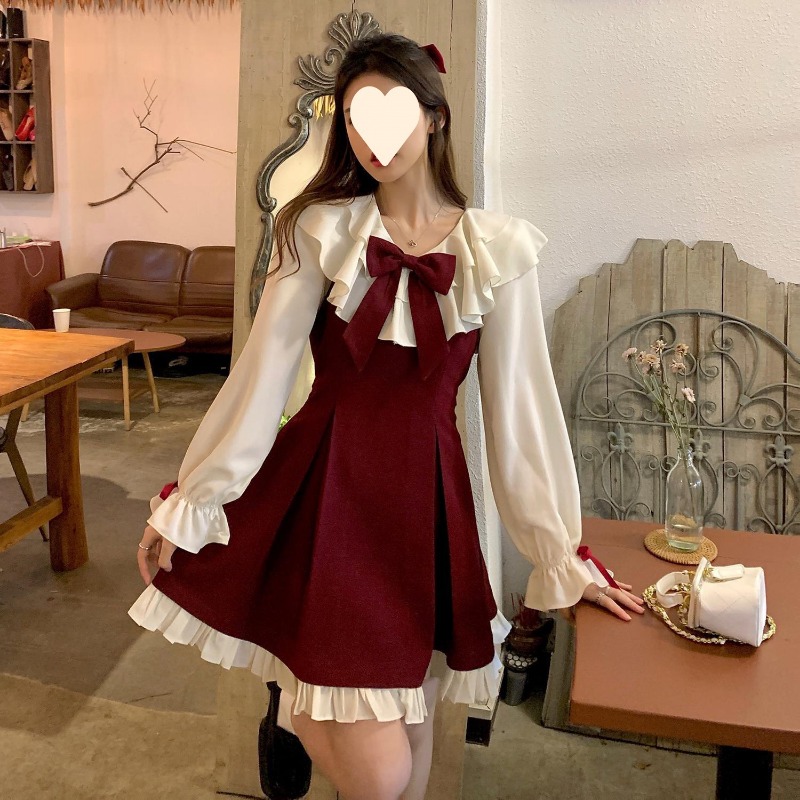 2025 New Korean Sweet Cute Dre - Korean Style A Line Shirt Dress 评论和价格